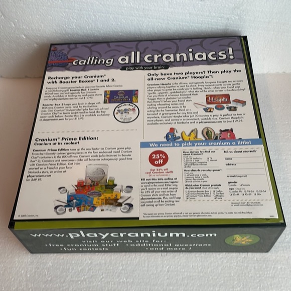 Cranium the game for your whole brain Hasbro Cranium the game for your whole brain Hasbro